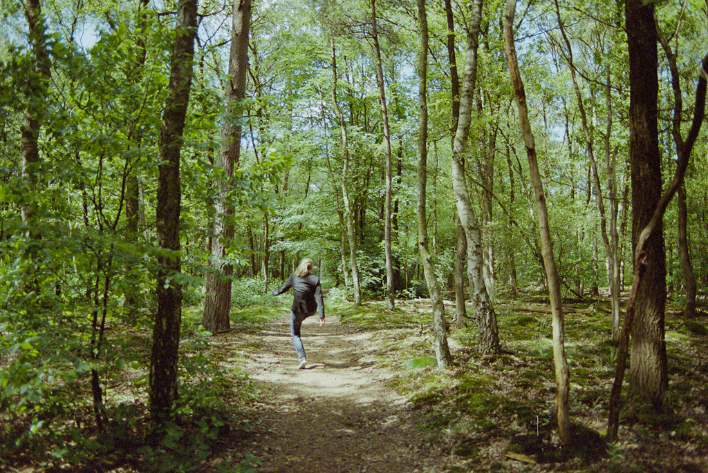 Annette in the woods