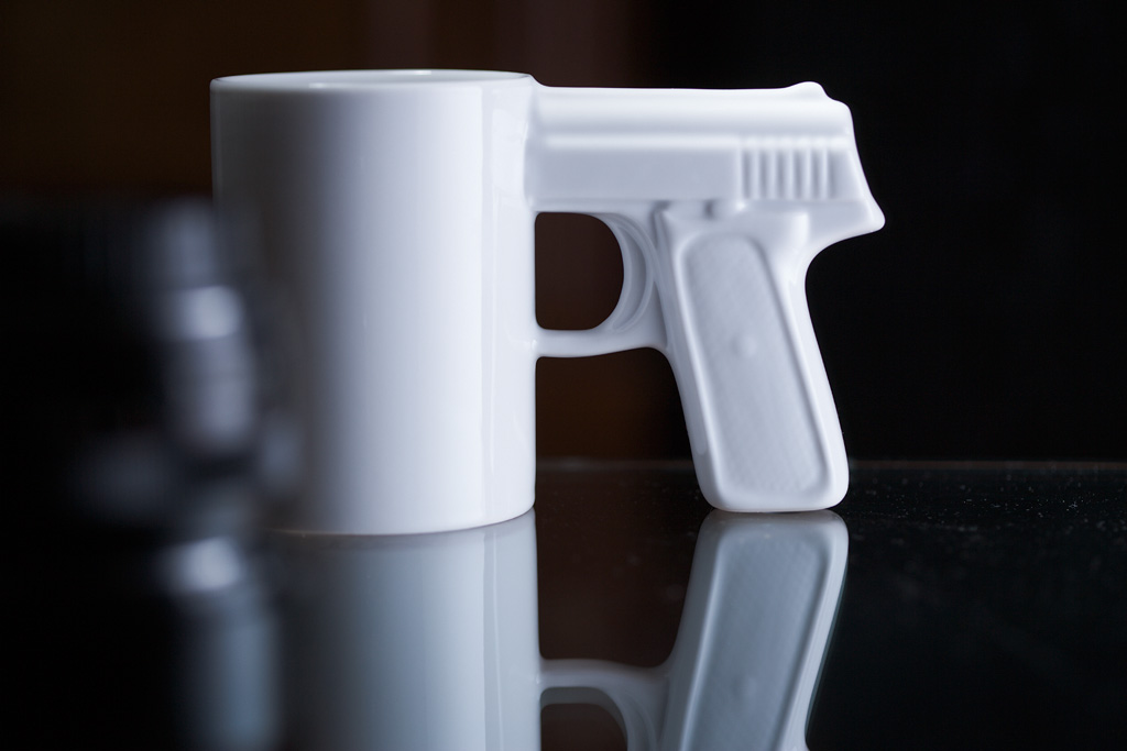 Gun mug