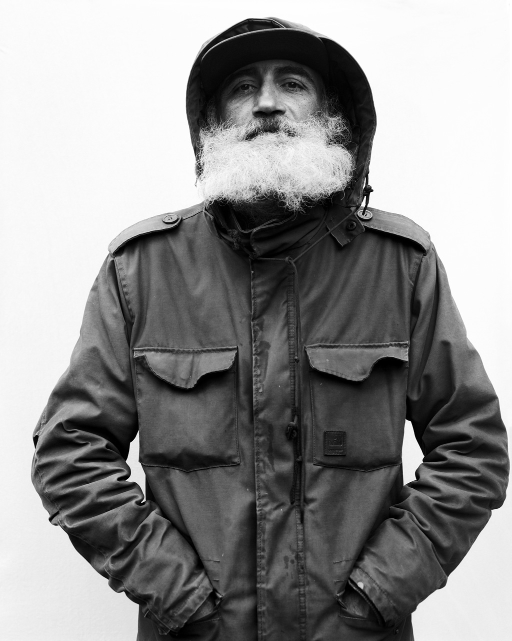 Street portrait man with beard